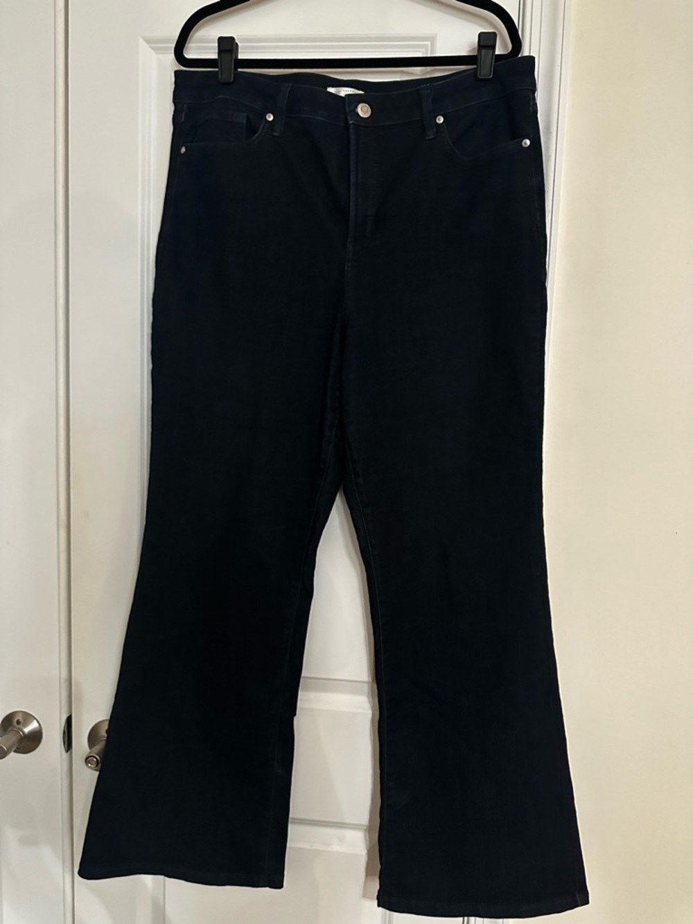 Lauren Conrad Super High Rise Flare Dark Blue Jeans